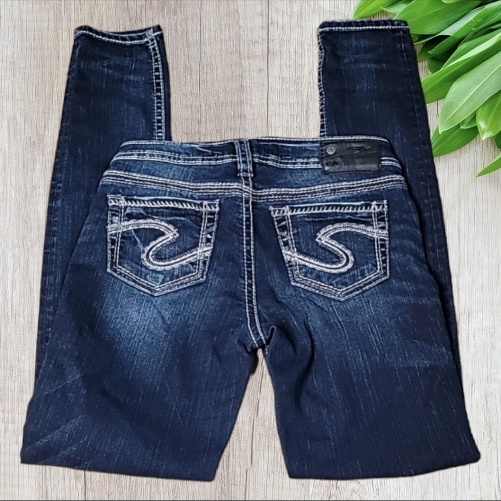 SILVER Aiko Mid Skinny Denim Women's Jeans Size 26/31